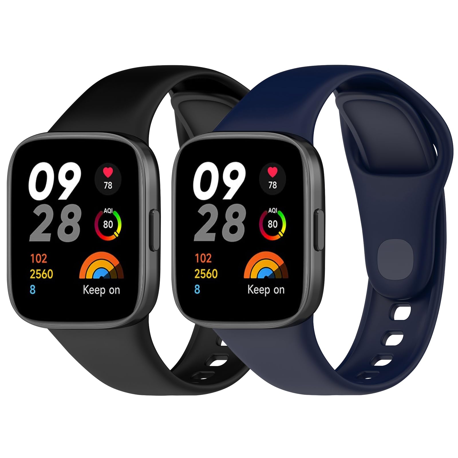 2 Cinturini Sostitutivi In Silicone Per Xiaomi Redmi Watch 3 - Sportivi E Traspiranti - Foto 2