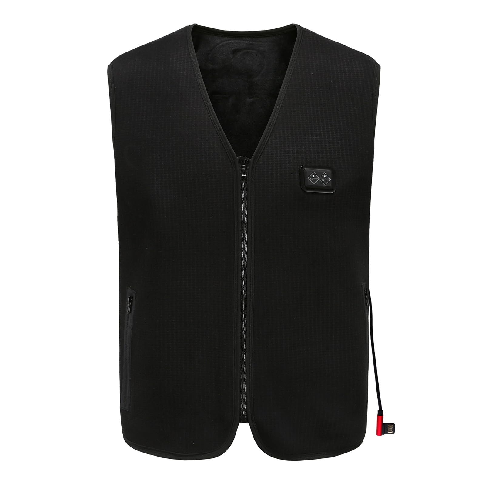 Chaleco Calefactor Eléctrico Usb Hombre Mujer Chaqueta Calefactable Chaqueta TéRmica de Invierno sin Mangas, 6 Zonas Calefacción Chaqueta Casual sin Capucha Inteligente Temperatura Control
