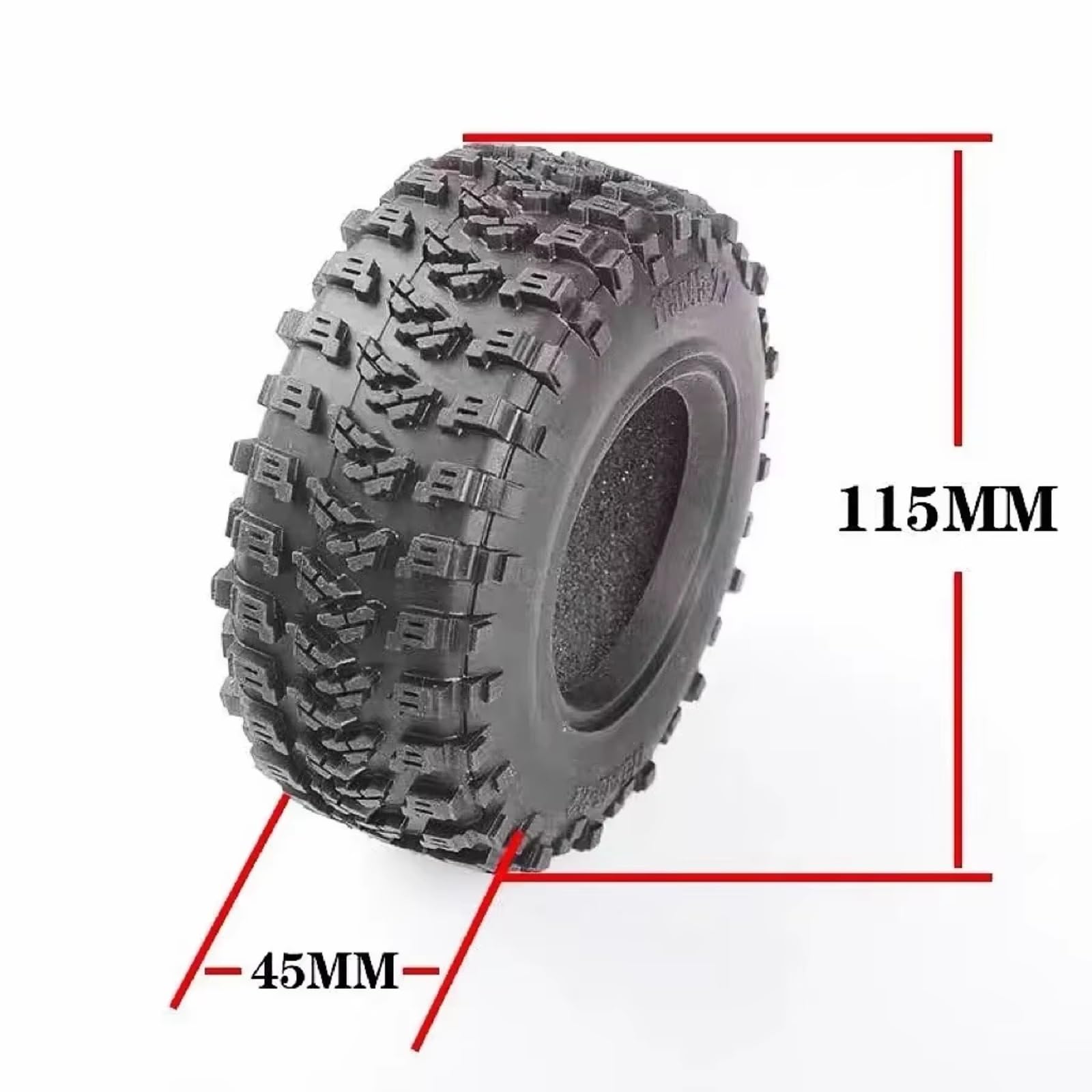RC Repuestos Para Axial Para Traxxas Para TRX4/6 D90 1/10 RC Crawlers Modelos 4 Piezas 2. Neumáticos De Goma Ruedas Accesorios Decorativos