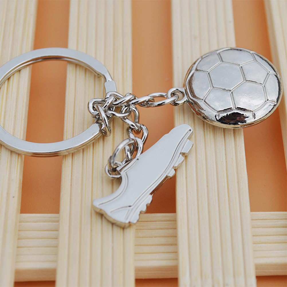 Llavero de Fútbol Metálico, Regalo para Adultos y Niños, Entrenador