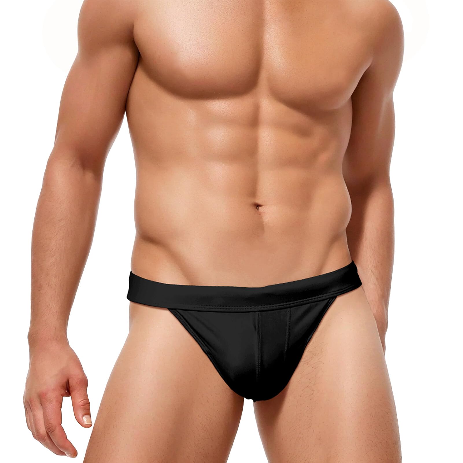 SEAUR Badeslip Herren Badehose Kurz Eng Sexy Mini Schwimmhose Schnell Trocknend Classic Schwimmen Slip Wassersport Strand Schwimmbad EU S-XL = (Asie M-XXL)
