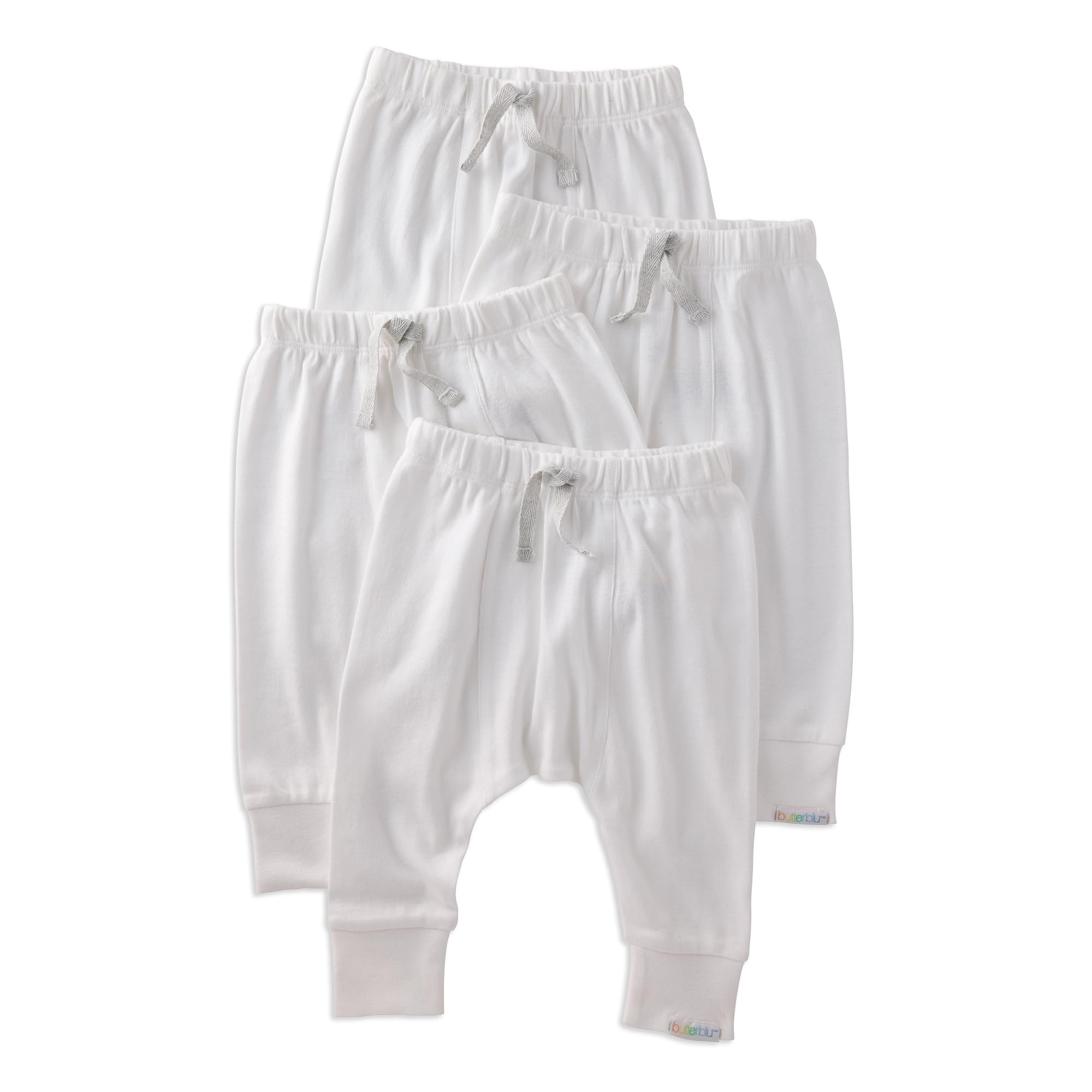 Unisex-Baby Jordan 4-Pack Jogger Pants 100% Organic Cotton Bottoms for Boys & Girls