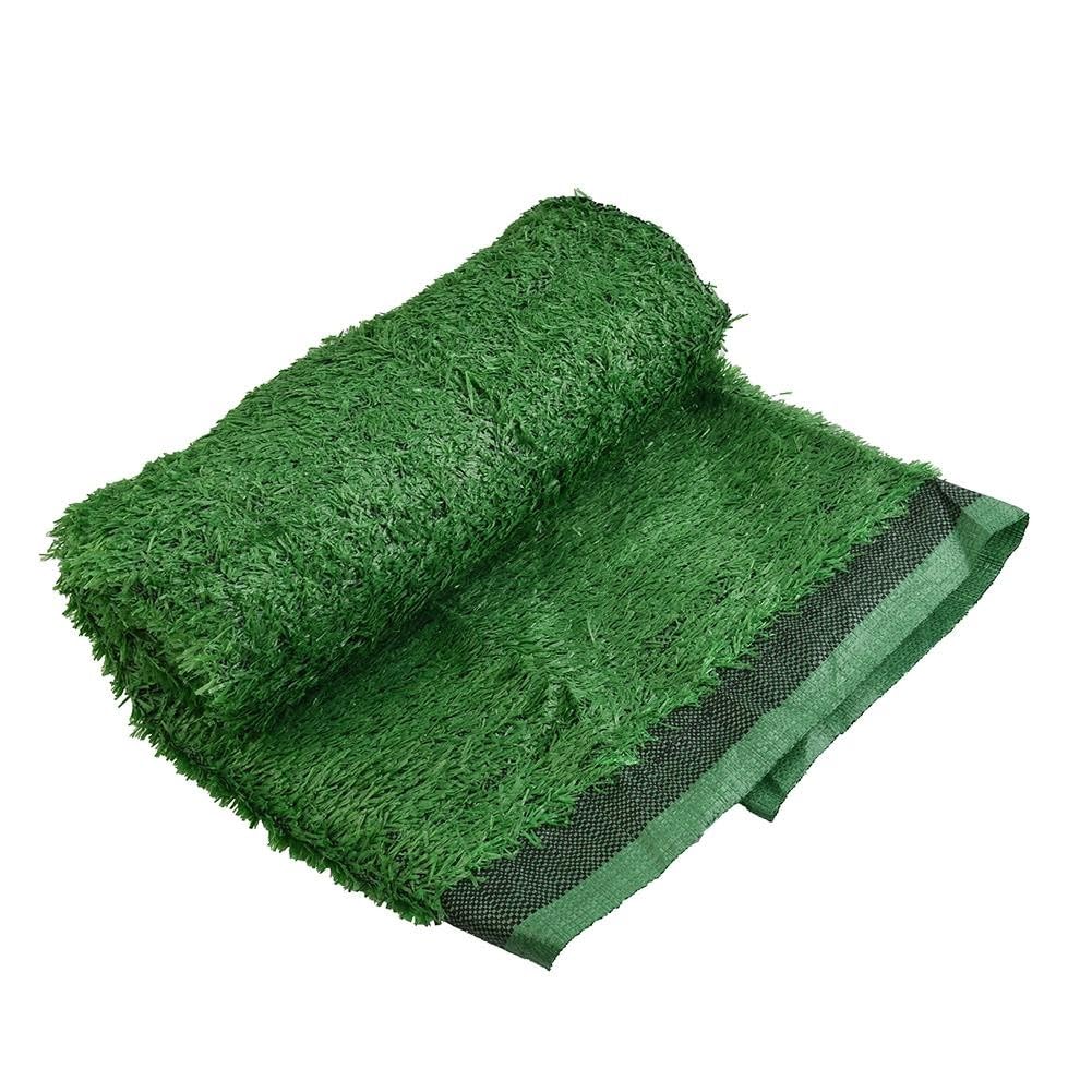 Artificial Grass Carpet 100x300cm 2cm Pile Height Synthetic Lawn Mat for Garden Landscape, Balcony, Playground, Home Decoration - Green
