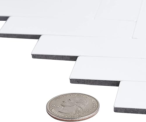 Miniatura 6 de Avant Decor Azulejo de espiga pequeño compuesto de piedra  Azulejos para salpicaduras de Kitcyhen para despegar y pegar  Azulejos de pared adhesivos