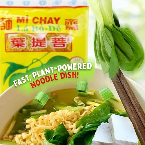 Miniatura 4 de Sopa de fideos instantáneos vegetariana vietnamita Mì Chay Lá B- Sabor original, sopa de ramen saludable, vegana, halal, ramen asiático saludable,