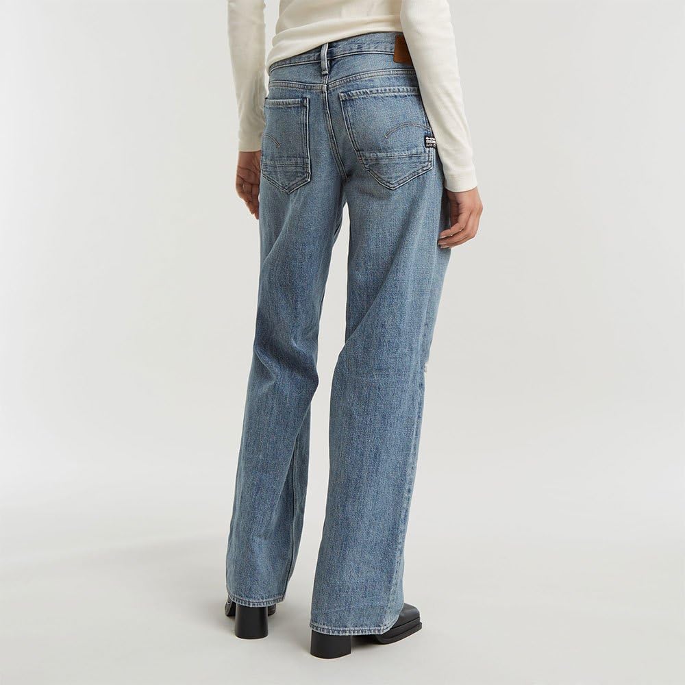 G-Star Damen Judee Low Waist Loose Jeans Blau (Antique Faded Ripped Fjord D22889-D776-G920) 29W / – Bild 2