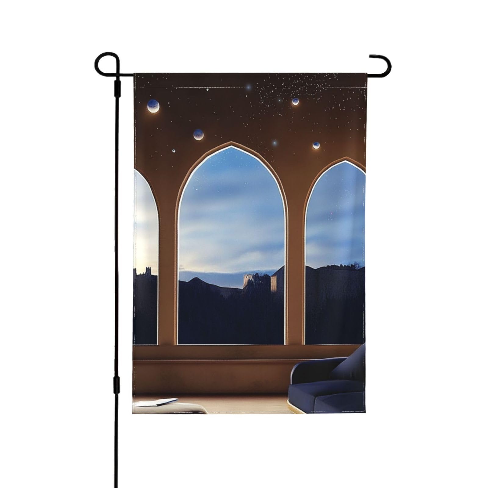 Drapeau de jardin de printemps art fantastique décor extérieur terrasse