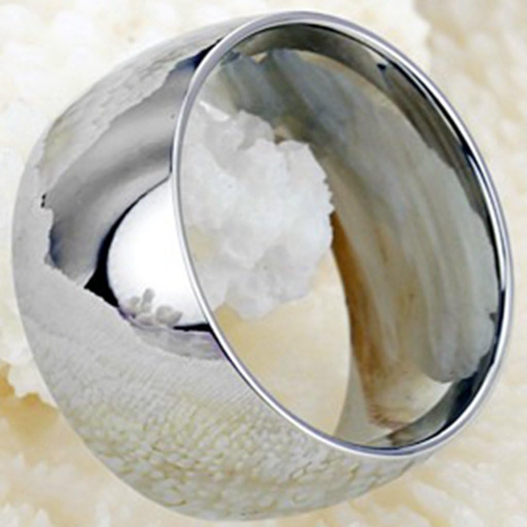 Jude Jewelers 12mm Stainless Steel Classical Simple Plain Wedding Band Ring - Image 3