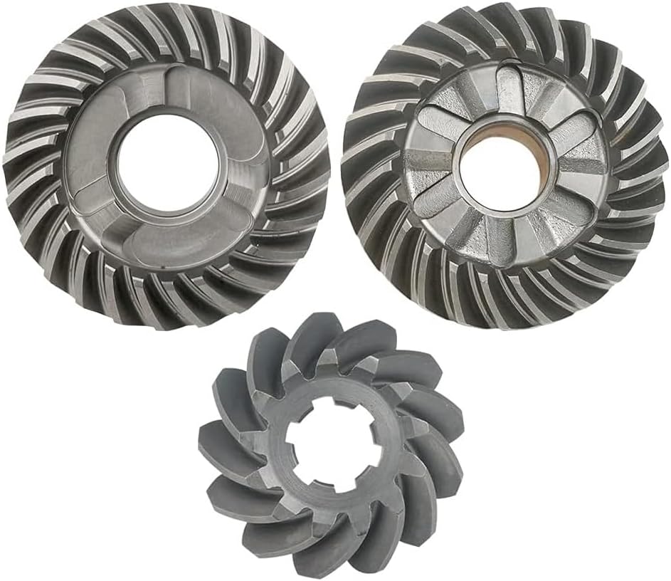 OVERSEE 6H4 Gear Kit For Yamaha Outboard Motor 3 Cyl 40HP 50HP Forward 6H4-45560-00 Reverse 6H4-45570-00 Pinion 6H4-45551-00, metallochrome, 626-45570 626-45560 626-45551