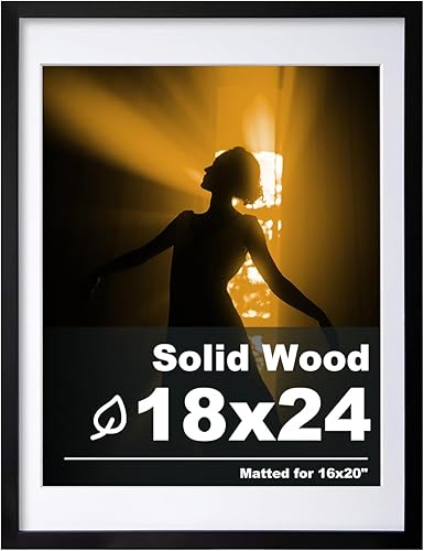 Vista 490 de Egofine Portarretratos de 9 x 12 pulgadas hecho de madera maciza con plexiglás, fotos de 5 x 7/6 x 8 con paspartú o de 9 x 12 pulgadas sin paspartú