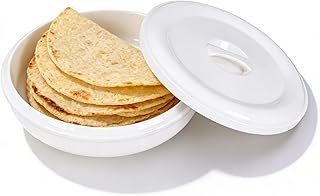 Tortilla Warmer Ceramic 8.2 Inch Tortilla Holder for Microwave Use, Tort...