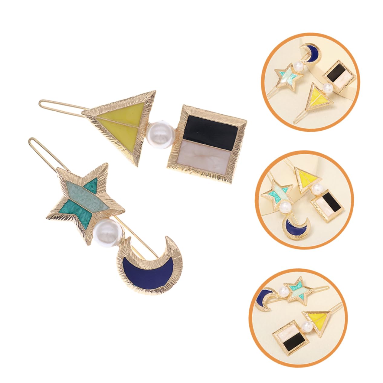 Didiseaon 10 Piezas pinza para el pelo con geométricas womens barrettes for hair pinzas para el cabello pasadores pinzas para el cabello decorativas pasadores de pelo Celebridad