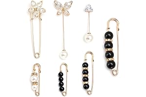 7 Pcs Cute Brooch Pins for Embellishing Jackets, Shawls, and Dresses