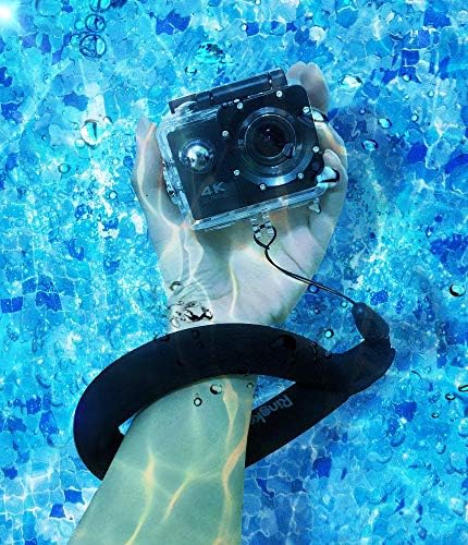 Ringke Waterproof Float Strap (2 Pack), Underwater Floating Strap, Wristband, Hand Grip, Lanyard Compatible with Camera, Phone, Key and Sunglasses (Banana & Black)