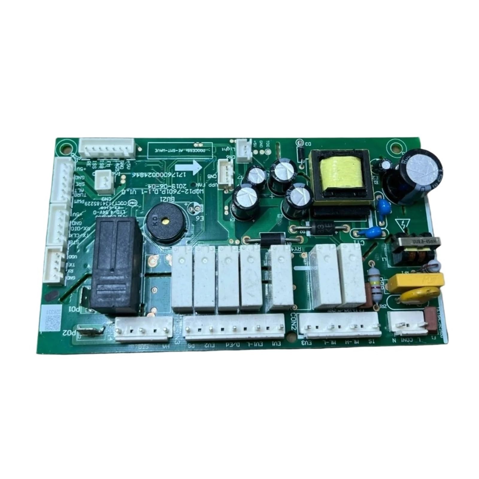 Placa Midea WQP12-7601P.D.1 para solucionar fallos de lavado y bloqueo de circuito PCB