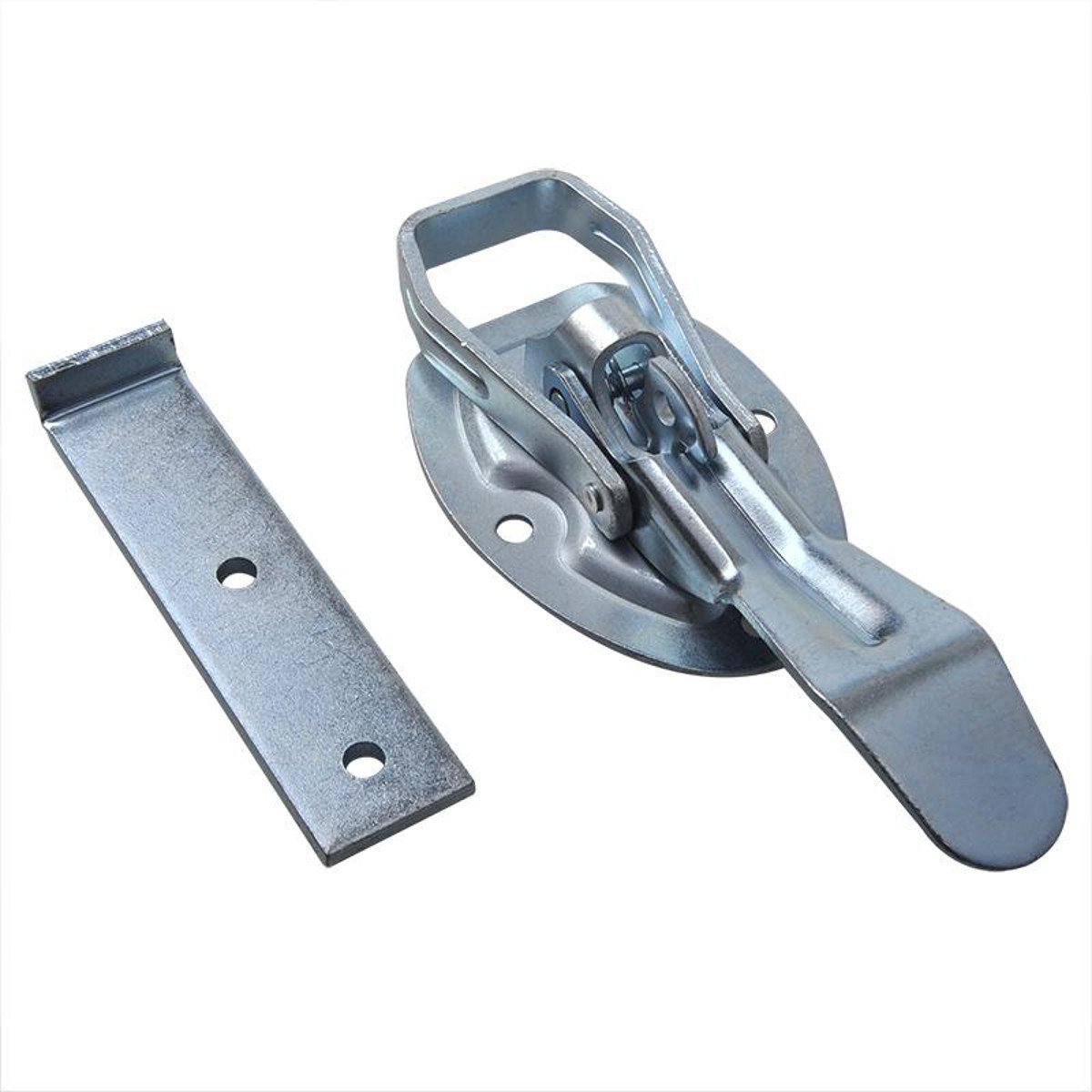 Unbekannt 4X Spannverschluss mit Gegenstück 220x88 mm – Bordwandverschluss für Anhänger und Kisten – Verzinkter Kistenverschluss 766 Gramm Hebelverschluss Bordwandverschlüsse Verzinkt