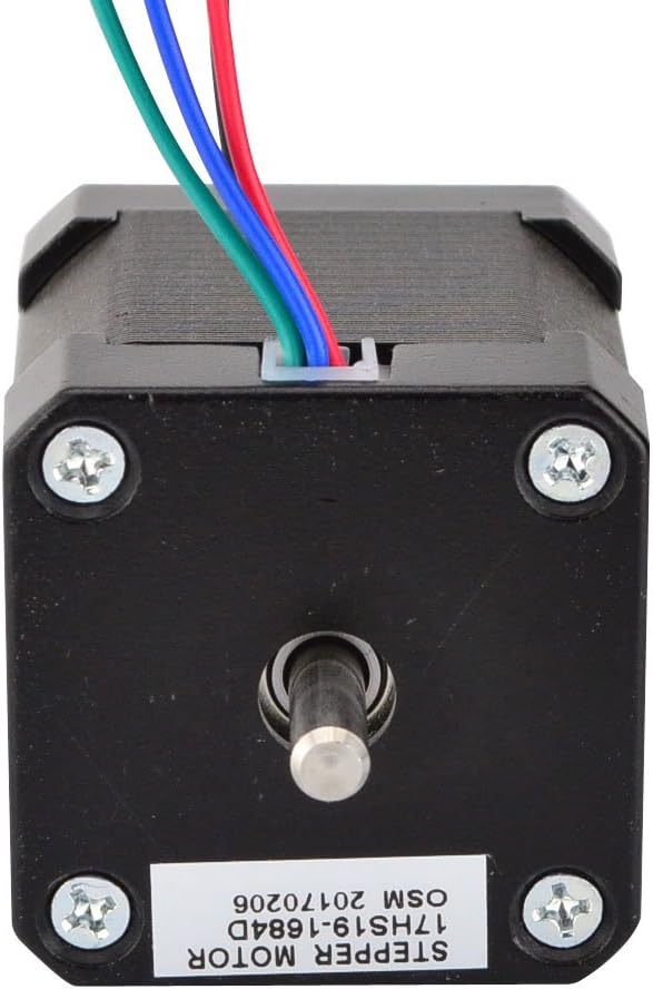 STEPPERONLINE Double Shaft Nema 17 Stepper Motor 1.68A 45Ncm Bipolar 4-wires 3D Pinter DIY CNC