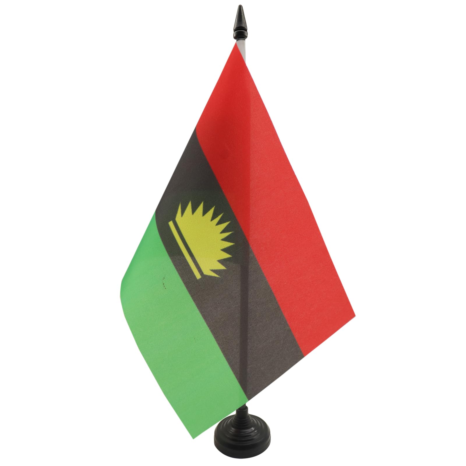 Drapeaux De Table Palestine Et Maroc - Dimensions 15x10cm Et 21x14cm, Hampe Noire Avec Pointe Dorée - En Polyester Haute Qualité - Pour Bureau, événements, Décoration