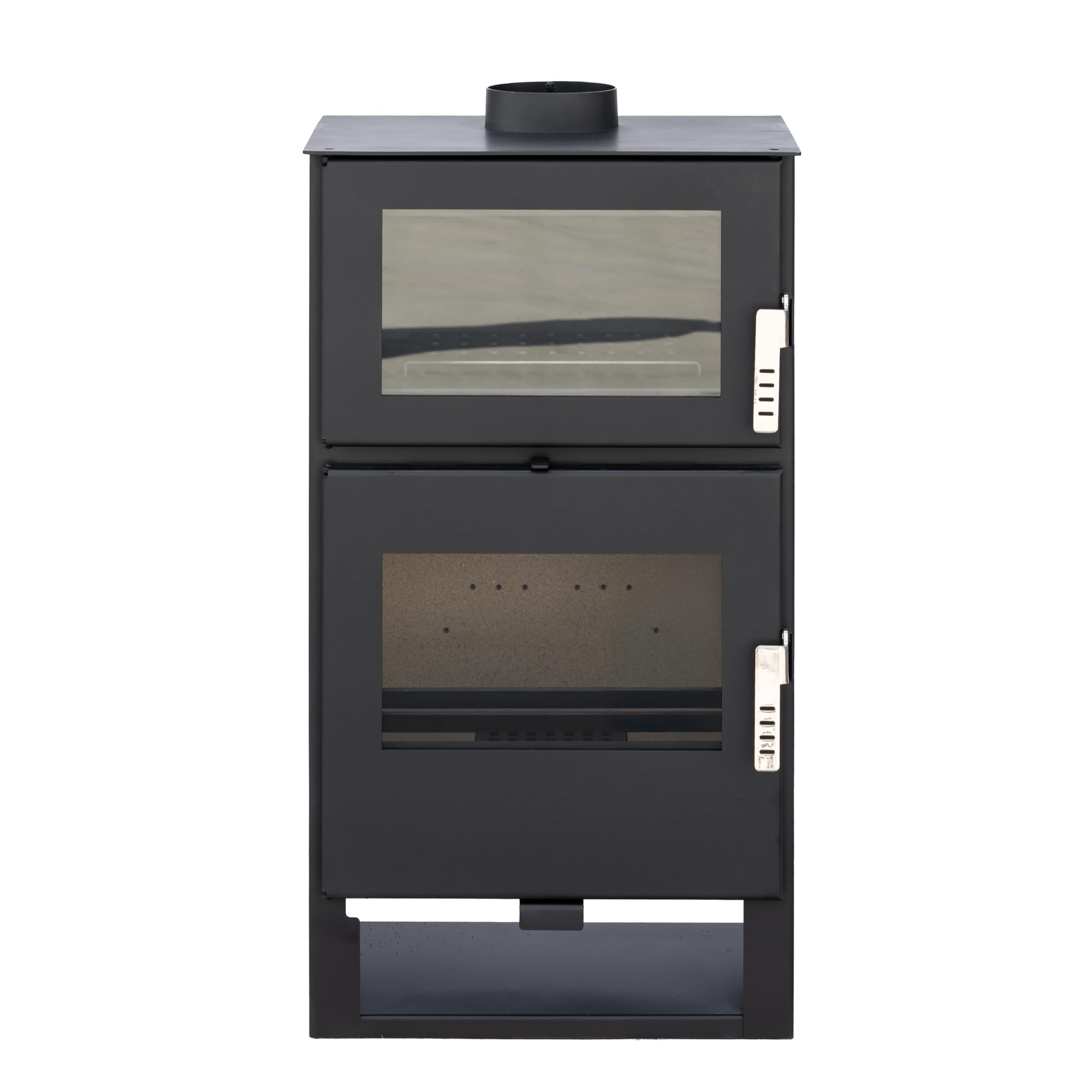 Alaz K9M Poêle à bois 9 kW Noir avec compartiment de cuisson