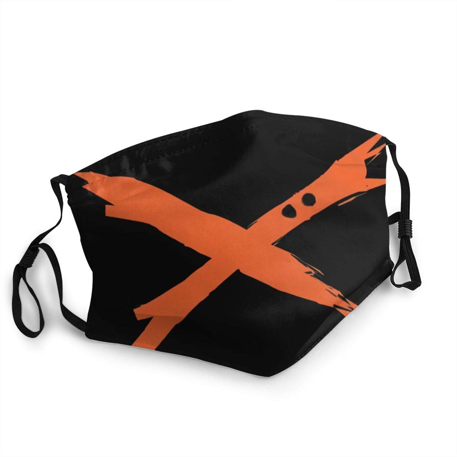 My Hero Academia-Bakugou Katsuki Logo Face Mask Reusable and Adjustable with Filter for Dustproof Masks