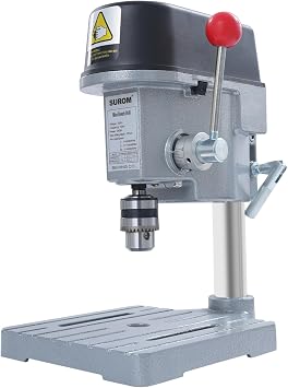 Mini Bench Drill Press 340W Pillar Drill Press with 3 Speed Adjustable 1 10MM Clamping 25MM Drilling Depth Portable Table Drilling Machine for DIY Craft Workshop Home Hobby Use