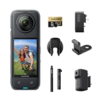 Insta360 X4 Pack Creator - Action Cam 360° 8K Impermeabile, Video Grandangolari in 4K
