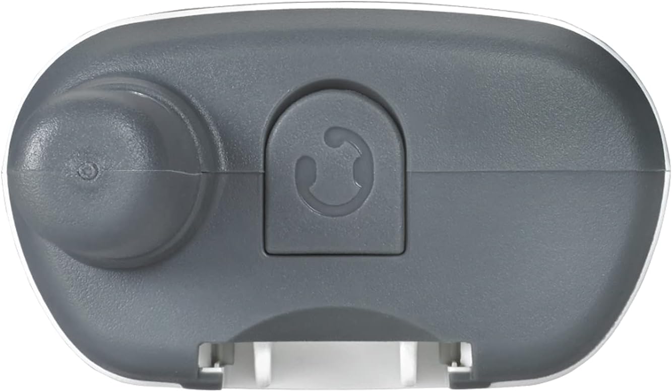 Top view of a single Motorola Solutions T260 two-way radio.