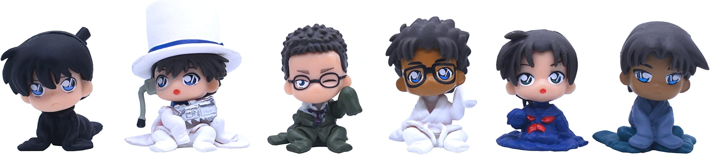 6 Anime Characters Detective Figure Set B