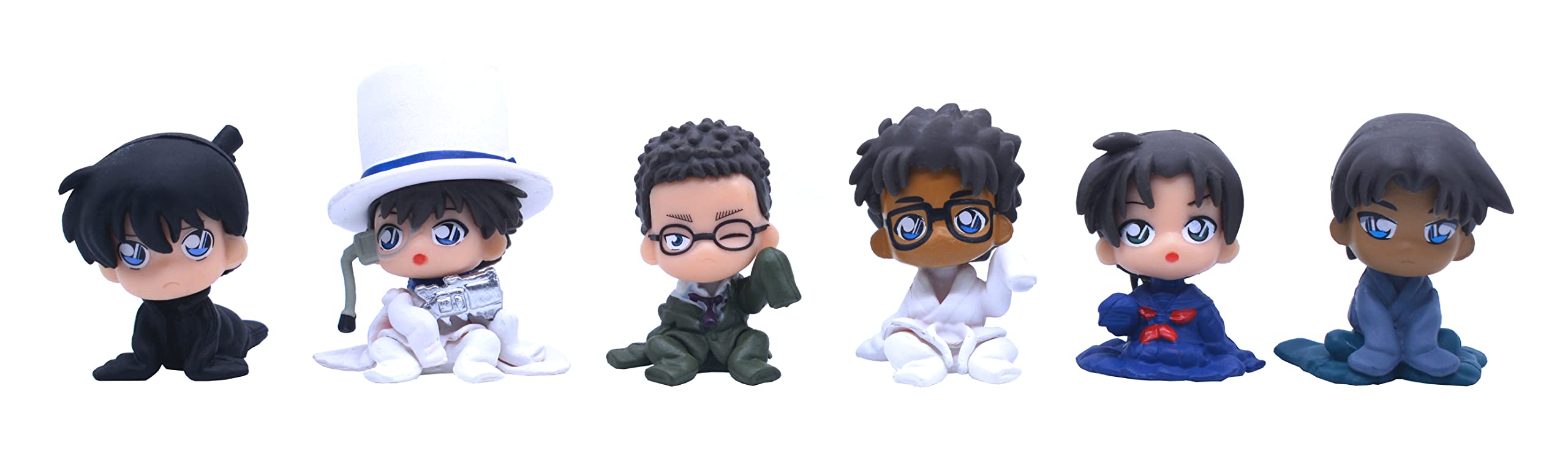 6 Anime Characters Detective Figure Set B