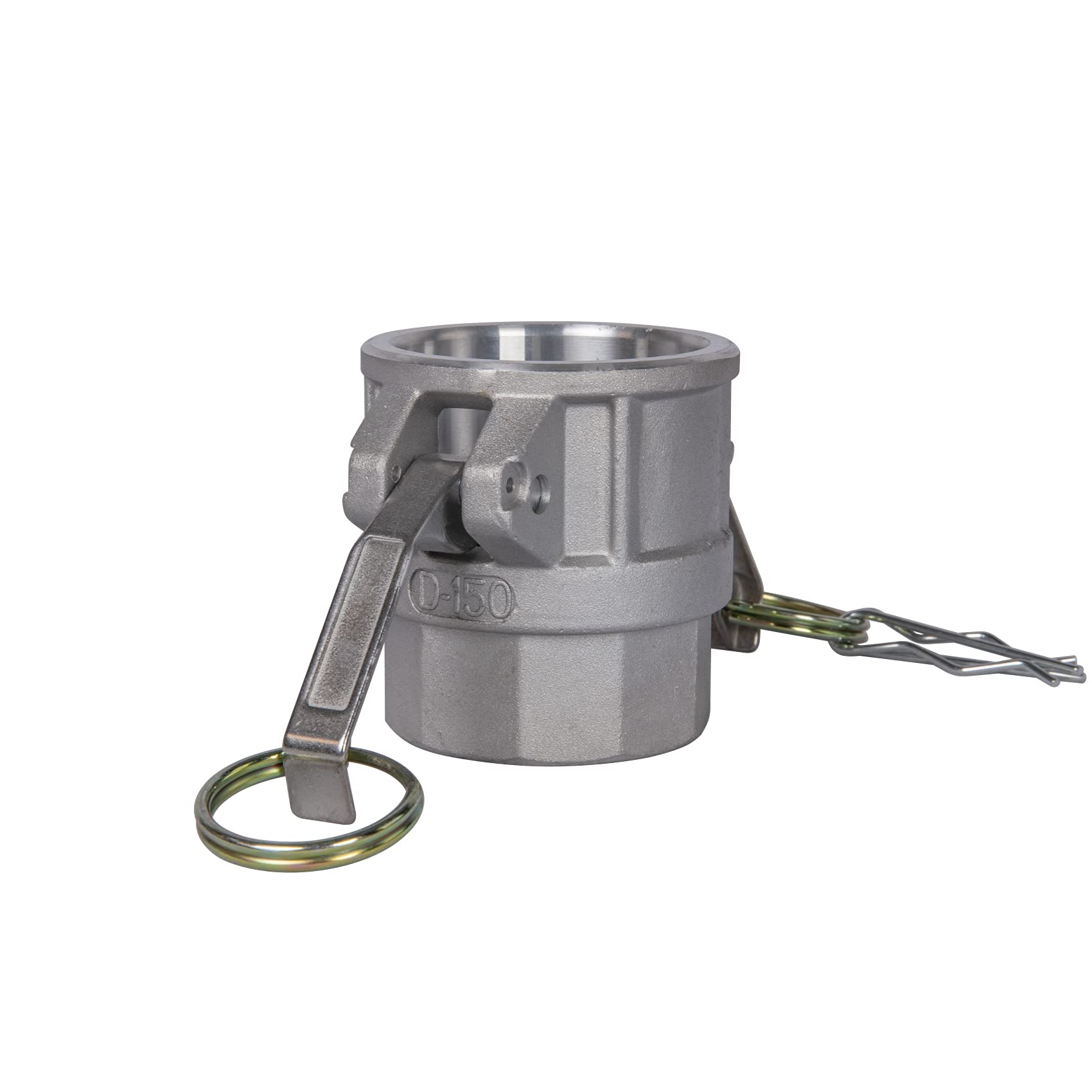 2 pcs Aluminum camlock Fittings (1-1/2" Type D) Cam & Groove Hose Fittings, cam Lock Fittings Female Coupler x Female NPT Thread cam Lock Fittings camlock Coupling (1-1/2'')