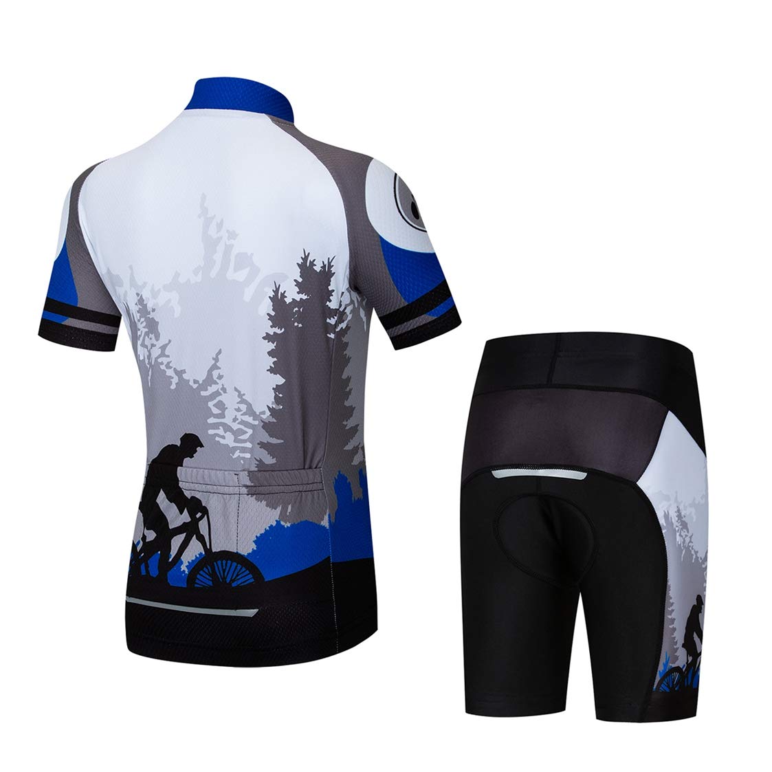 weimostar Enfants Cyclisme Jersey Set Vélo Jersey Shorts Enfants Route Montagne VTT Vêtements Haut bas