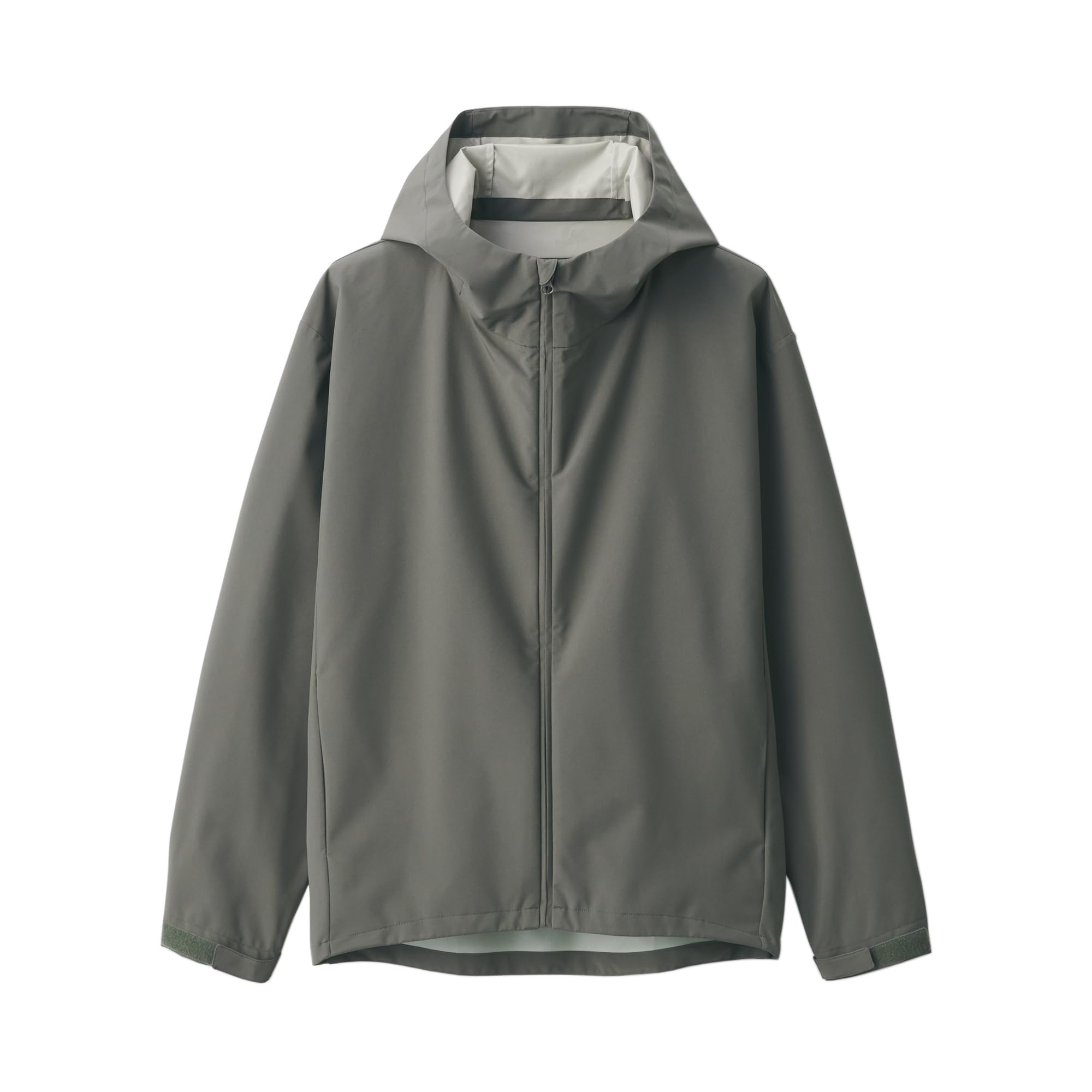 Amazon.co.jp: MUJI Men's Jacket Water Repellent Hood Jacket, gray