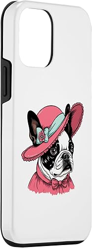 Miniatura 3 de Funda victoriana para iPhone 12 mini Boston Terrier English Lady Funny Dog