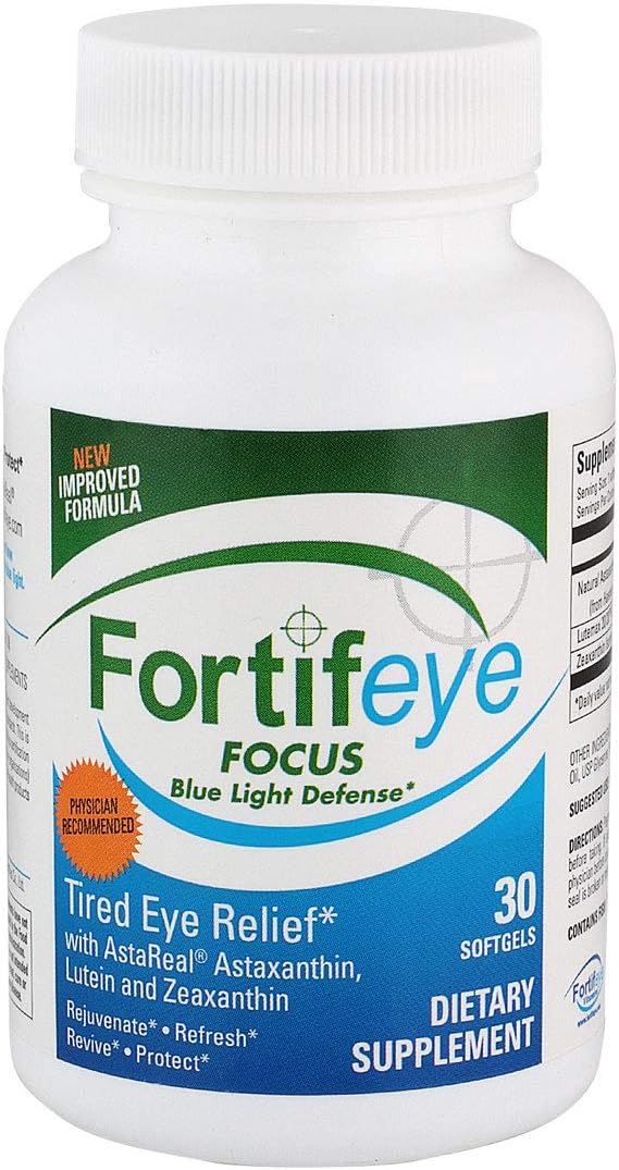 Fortifeye Focus Eye Care Supplement, Triple Carotenoid
