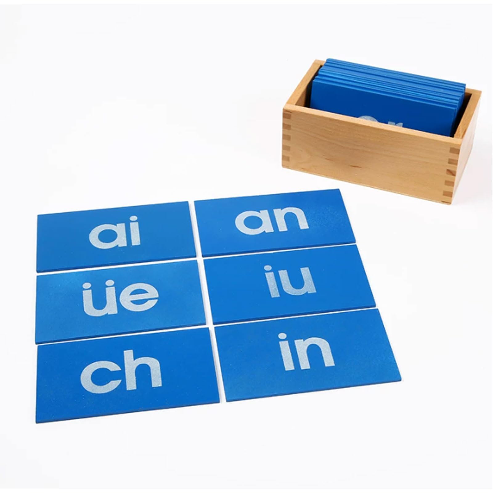 Lavagna con Lettere Sandpaper Montessori a Doppia Lettera - Aiuto Didattico per l'Insegnamento della Lingua, Giocattolo Educativo per la Prima Infanzia