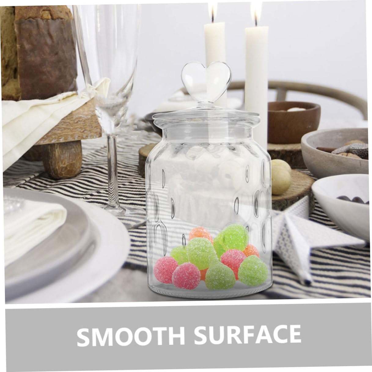Glass Sealing Jars with Lids 2pcs Set Medium Airtight Glass Food Storage Canisters for Kitchen Grain Tea Coffee Sugar Organization