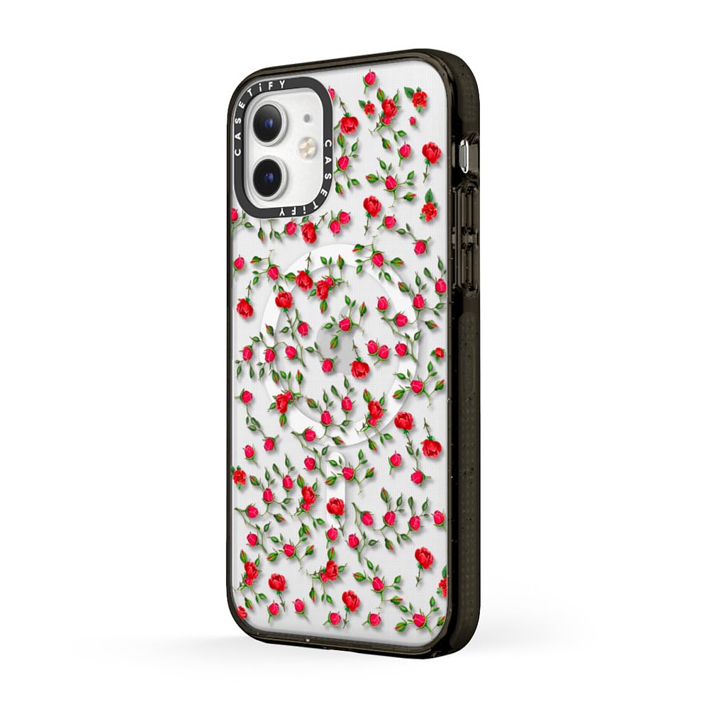 CASETiFY Impact Magsafe - Custodia protettiva per iPhone 12, 4 test di caduta di qualità militare/2,5 m, protezione anticaduta, colore: Nero trasparente