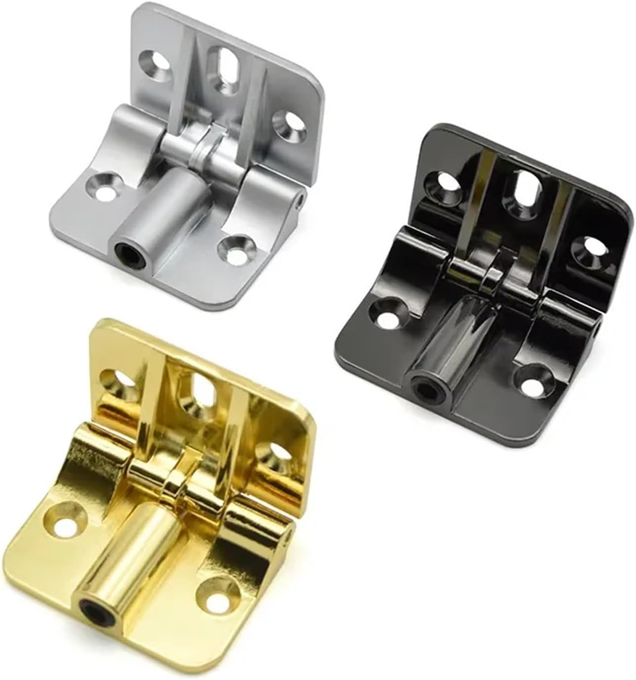 Adjustable 90 180 Degree Butt Hinge Zinc Alloy Limit Folding Industrial Machinery Door Hinges Multiple Choices 1Pcsa(White)
