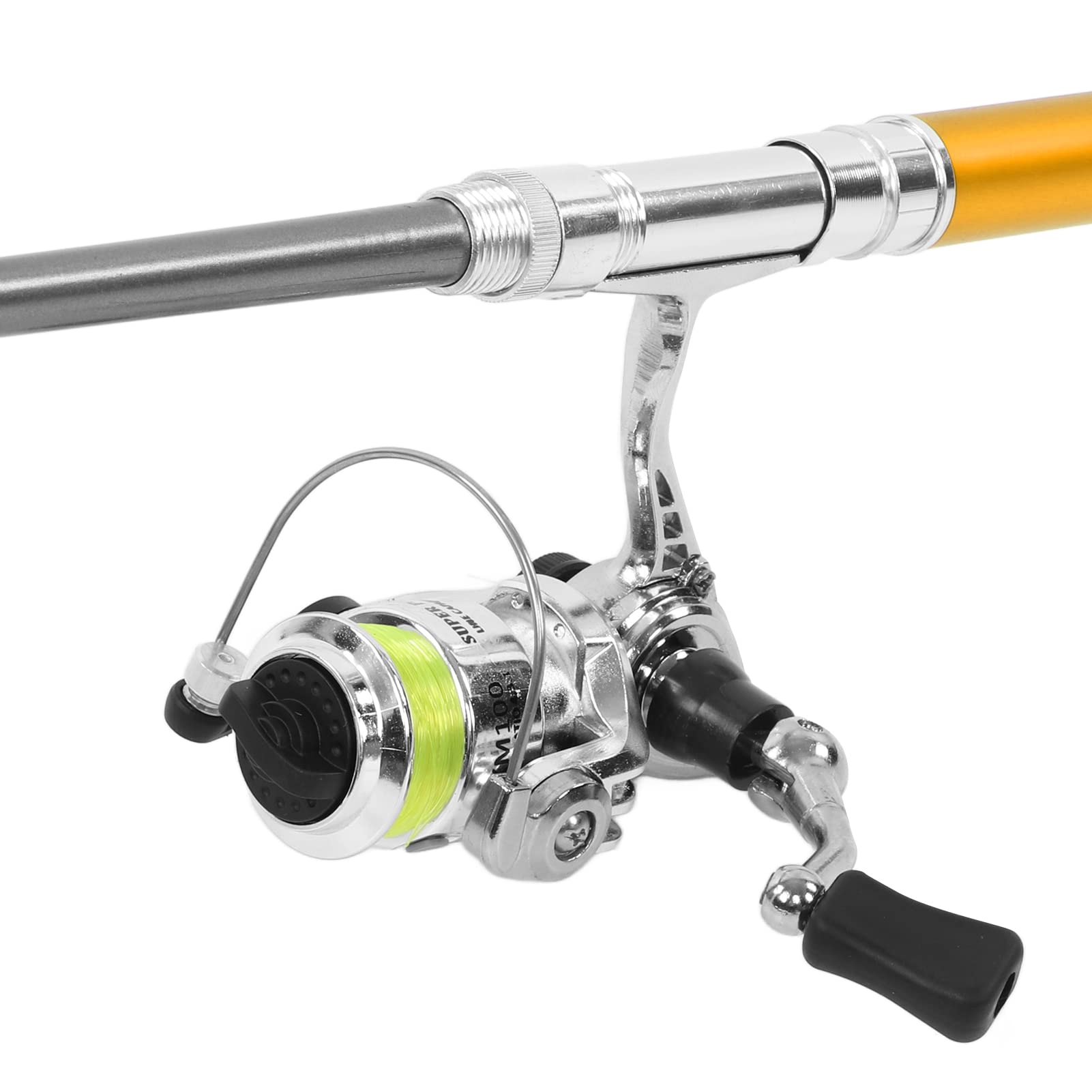 Canne à pêche télescopique - YOSOO - Mini canne en alliage d'aluminium - Portable - Réglage de