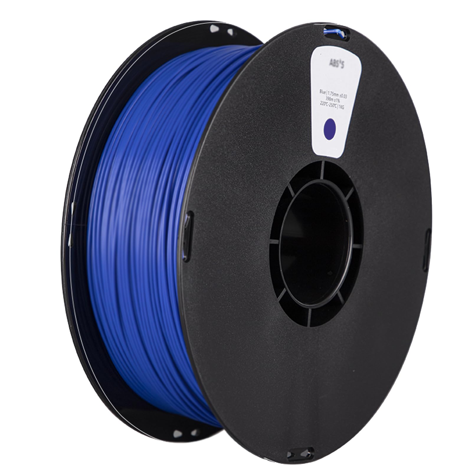 ABS-GF Filament 1.75mm, Glass Fiber Filled Printer Filament, 1kg Spool | Tougher & stiffer than standard ABS. 10% glass fiber for low warp, durability.(Blue)