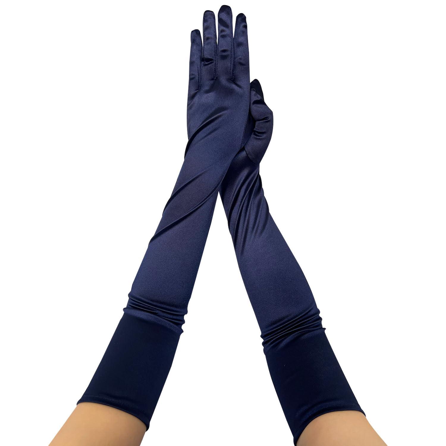 krautwear Gants de soirée en satin pour femme (52 cm) dans de nombreuses couleurs