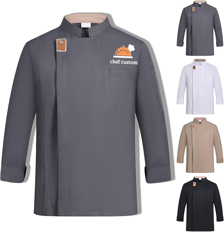 Generisch Kochjacke Herren Personalisierte Kochuniformen Kochjacke Damen Koch KostĂĽm fĂĽr Hotel-KĂĽchen-Restaurant-Kochschule