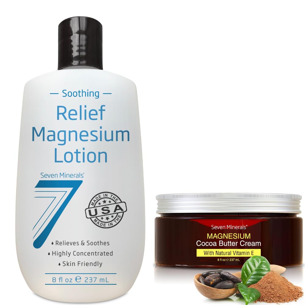 Amazon.com : Seven Minerals Natural Magnesium Cream & Soothing