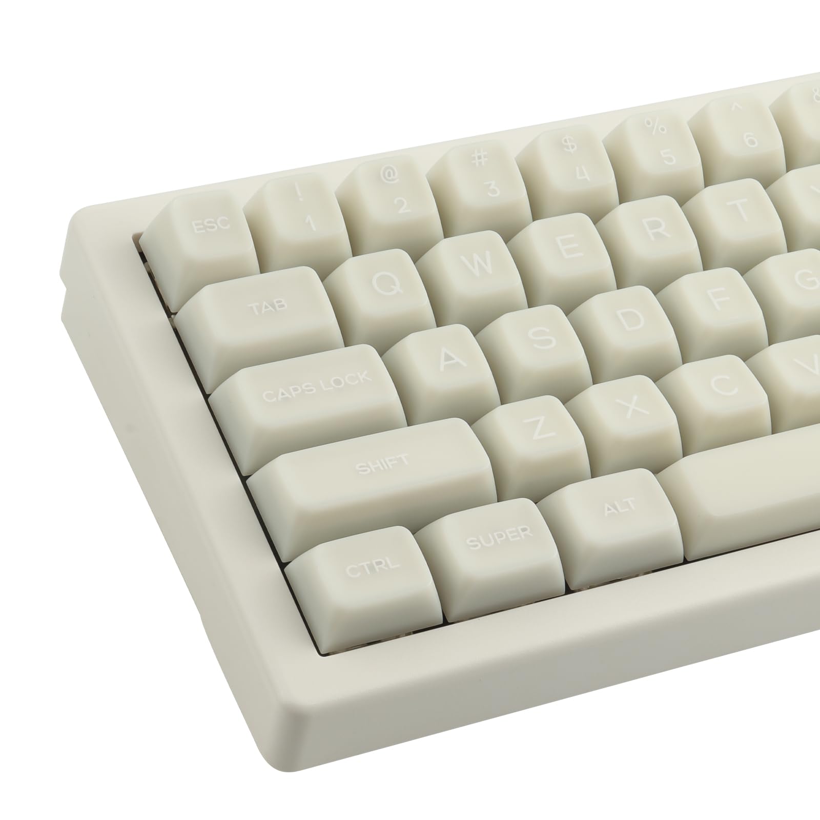 White Jade Keycaps 142 Keys PBT Keycaps, SA Profile Translucent Shine Through Keycap Custom Keycap Set for Cherry Mx Switches ISO ANSI Layout Mechanical Keyboard