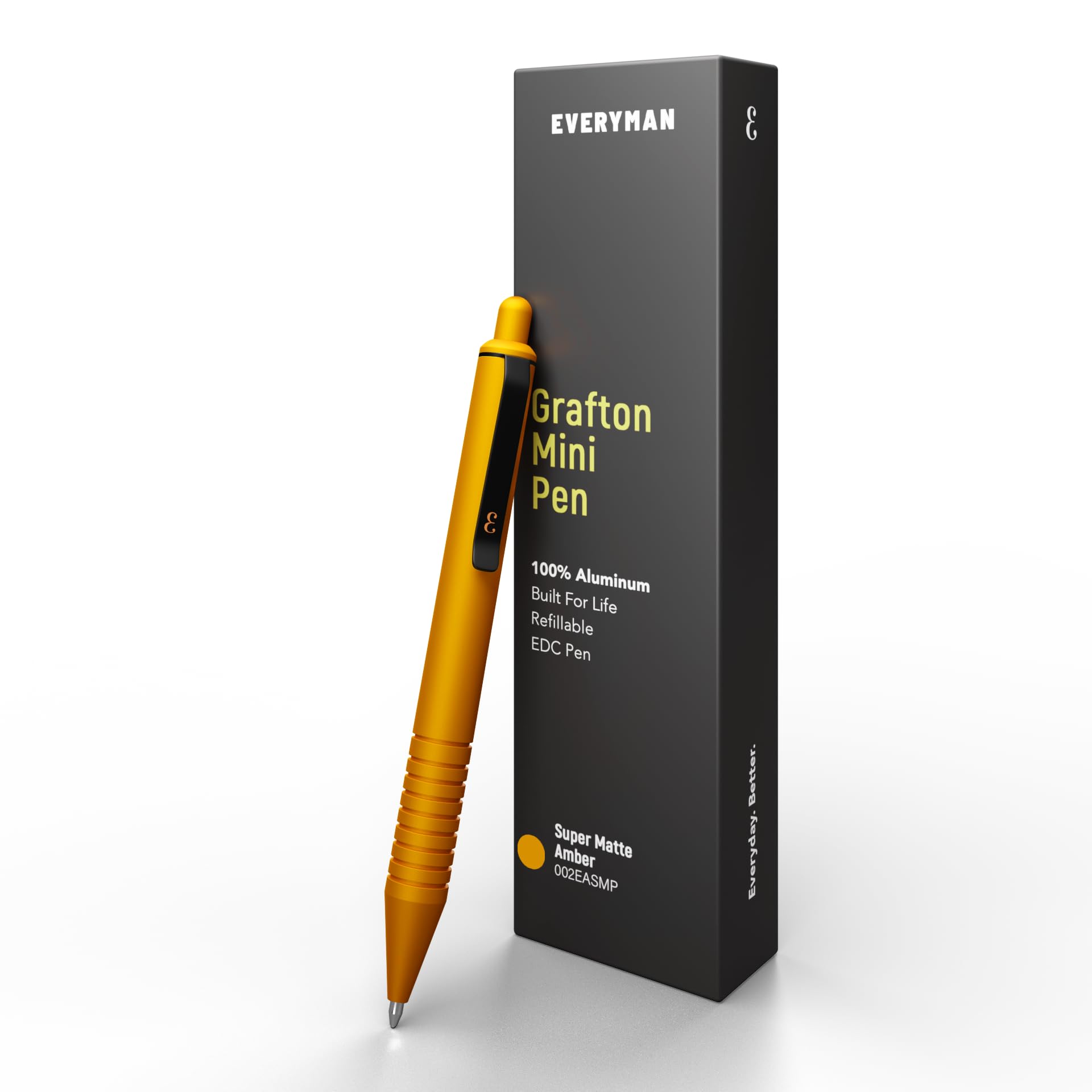 EverymanAmber Super Matte Grafton Mini Click Pen
