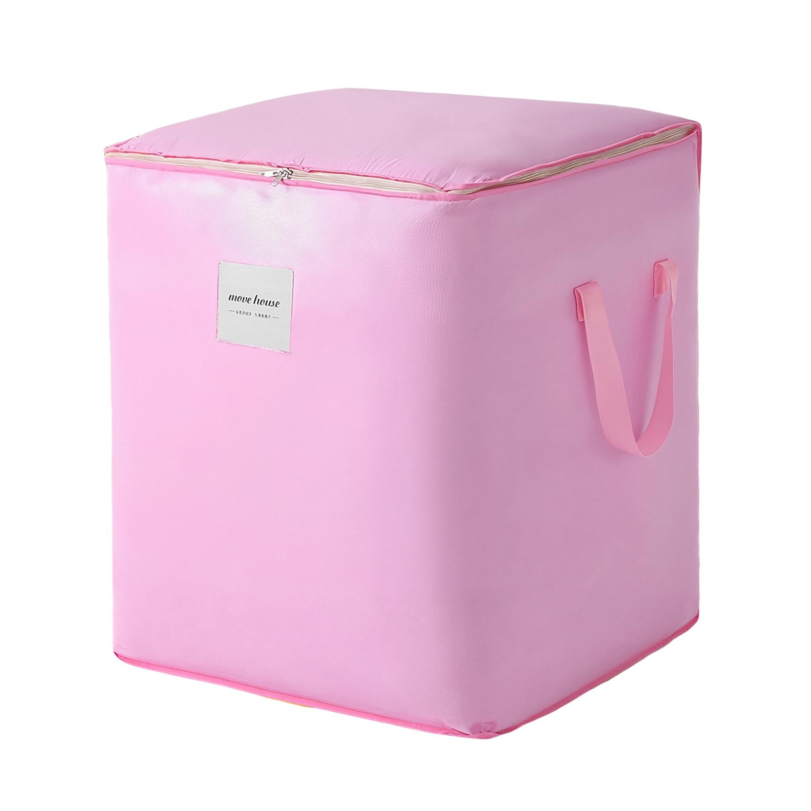 HonorHut Waterproof Storage Bag Pink 115 L Durable Handles Double Zippers Moving Bags for Camping Travel