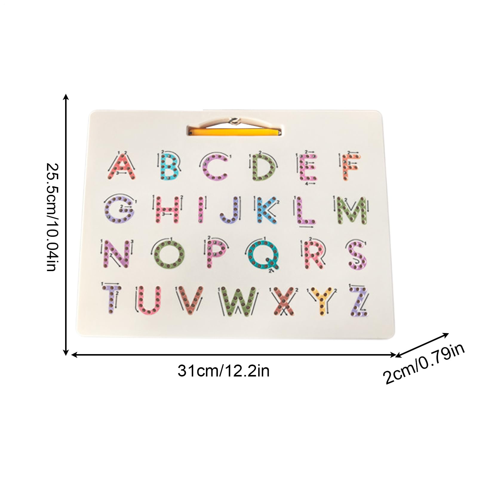 Planche Magnétique à Tracer d'Alphabet Double Face