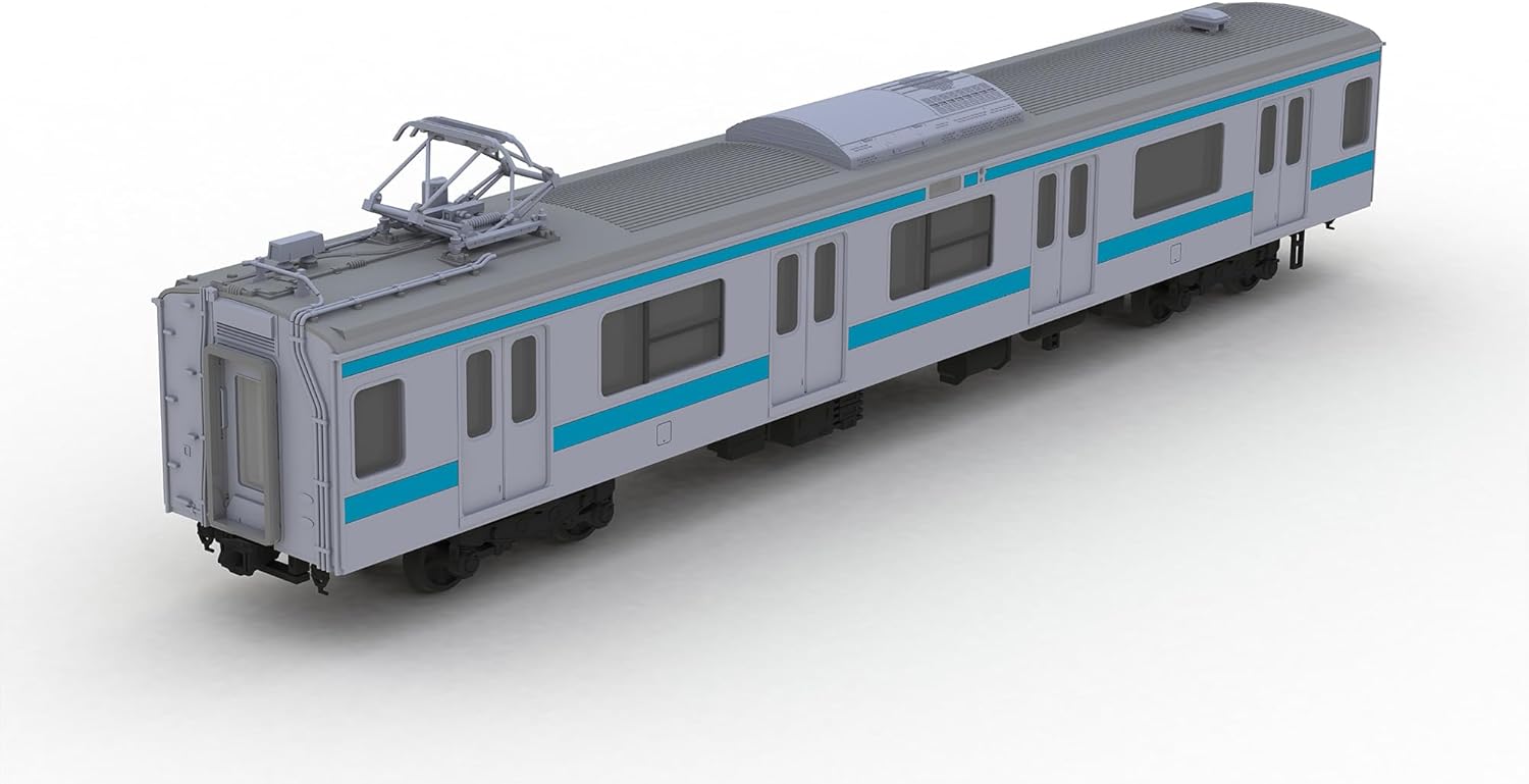 PLUM Plakit-Extra 1/80 JR East Japan 209 Series DC Train Type Keihin-Tohoku Color Moha 209/Moha 208 Display Model Unpainted Plastic Kit PP178