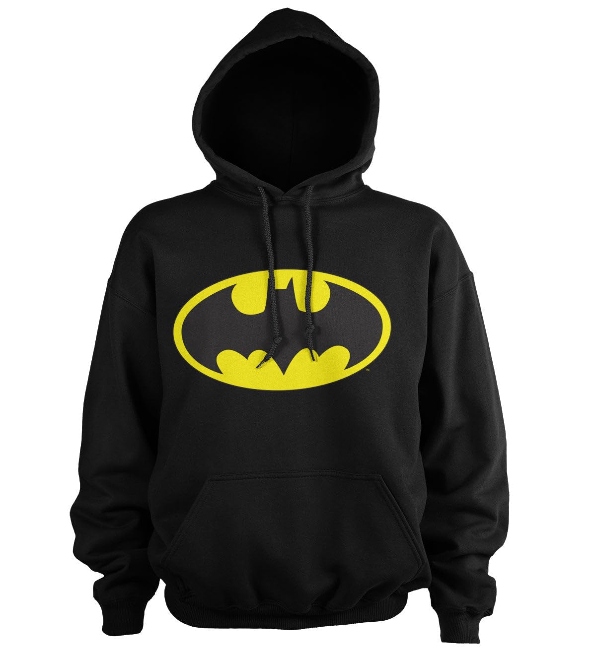 BATMAN Officially Licensed Signal Logo Hoodie (Black), Small