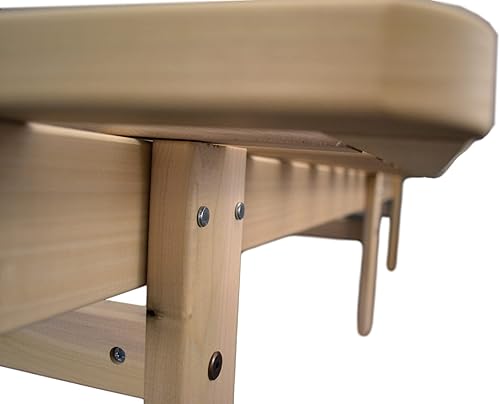 Miniatura 7 de Ekko - Cama de plataforma - Marco de cama Queen - Marco de cama de madera sin terminar - Cama natural minimalista - Diseño de cama flotante - Fácil